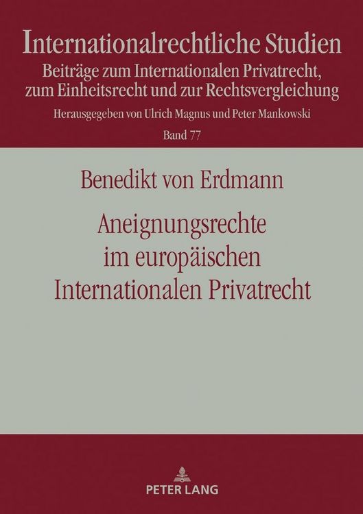 Produktbild: Aneignungsrechte im europ&auml;ischen Internationalen Privatrecht