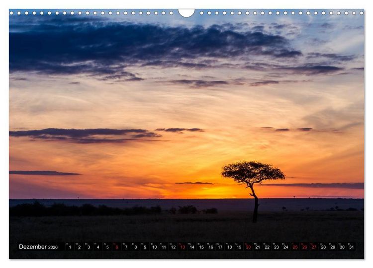 Produktbild: Masai Mara 2026 (Wandkalender 2026 DIN A3 quer), CALVENDO Monatskalender