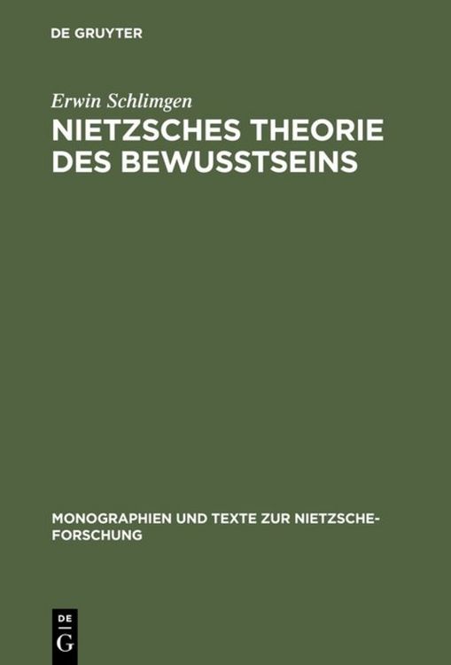 Produktbild: Nietzsches Theorie des Bewu&szlig;tseins