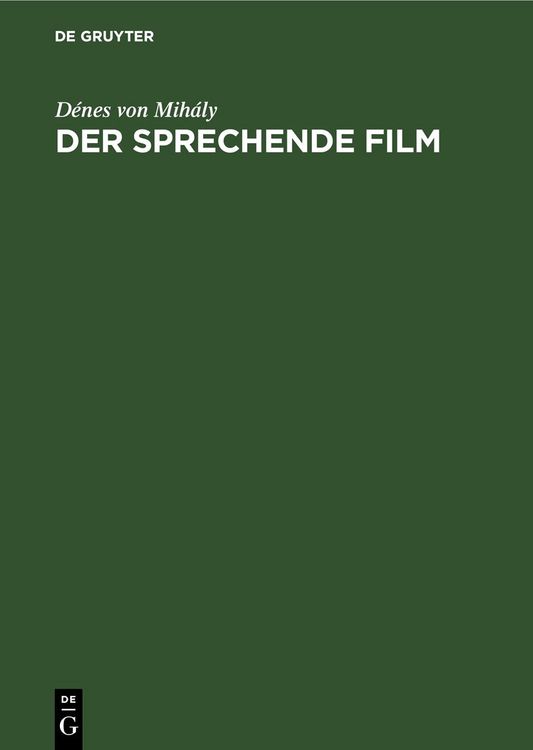 Produktbild: Der sprechende Film