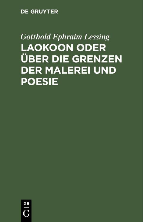 Produktbild: Laokoon oder &uuml;ber die Grenzen der Malerei und Poesie