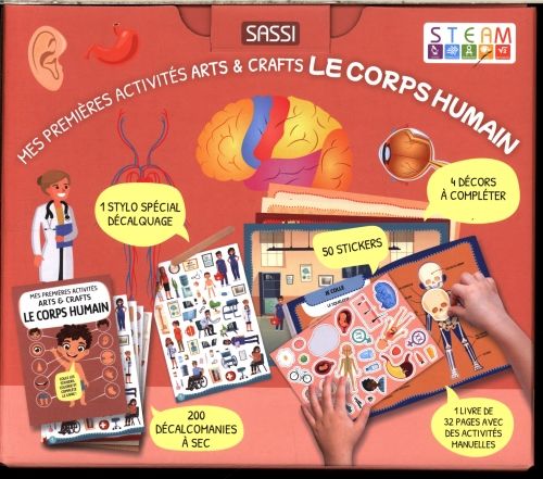 Produktbild: Mes premi&egrave;res activit&eacute;s arts & crafts : le corps humain : 4+