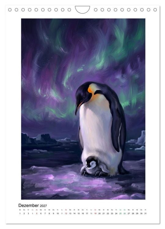 Produktbild: Pinguine - Watscheln, Kuscheln, Staunen (Wandkalender 2027 DIN A4 hoch), CALVENDO Monatskalender