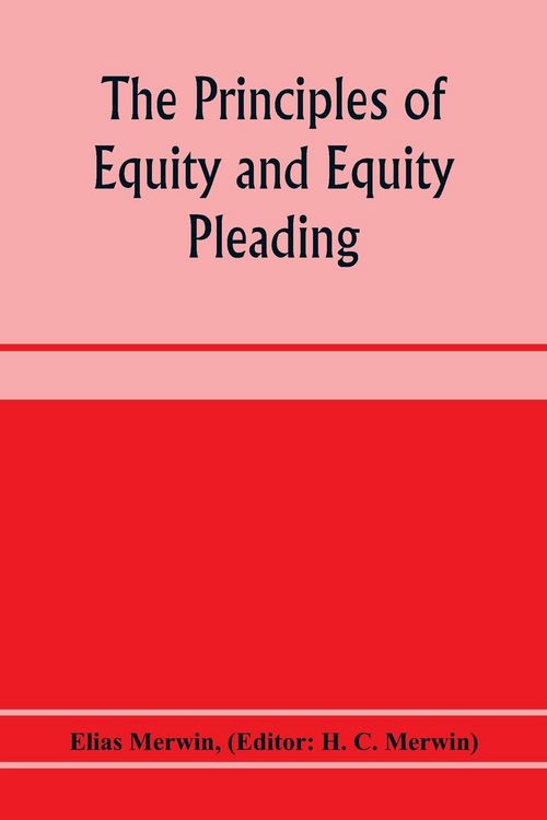 Produktbild: The principles of equity and equity pleading