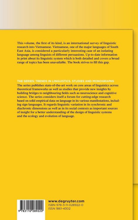 Produktbild: Linguistics of Vietnamese