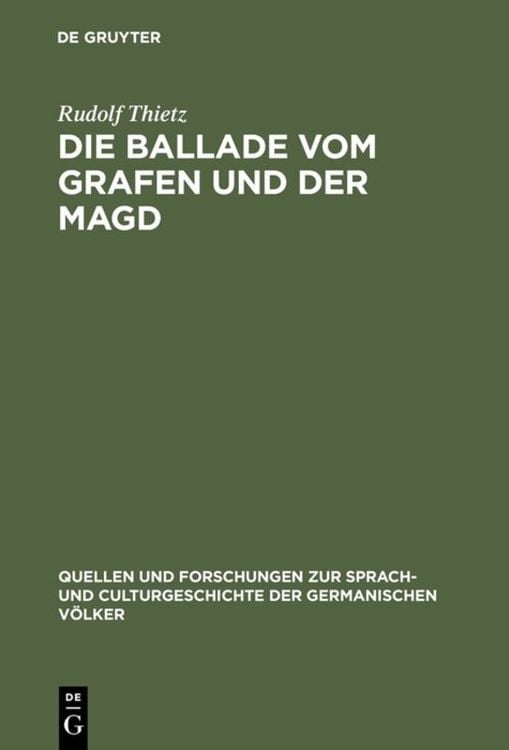 Produktbild: Die Ballade vom Grafen und der Magd