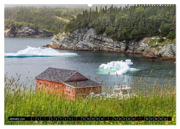 Produktbild: Island of Newfoundland (High Quality Premium Wall Calendar 2026 DIN A2 landscape),CALVENDO 12 Month Wall Calendar