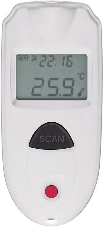 Produktbild: VOLTCRAFT IR110-1S Infrarot-Thermometer Optik 1:1 -33 - +110&deg;C Pyrometer