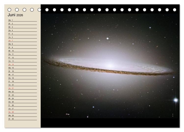 Produktbild: Raumfahrt und Weltall (Tischkalender 2026 DIN A5 quer), CALVENDO Monatskalender