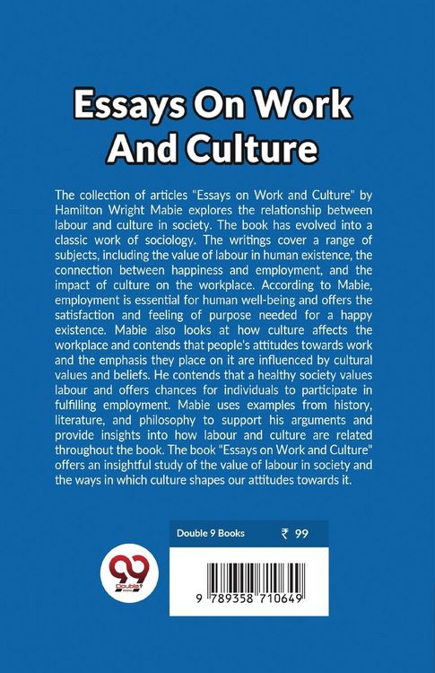 Produktbild: Essays On Work And Culture