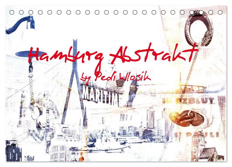 Produktbild: Hamburg Abstrakt (Tischkalender 2026 DIN A5 quer), CALVENDO Monatskalender
