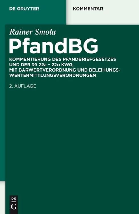 Produktbild: Pfandbriefgesetz