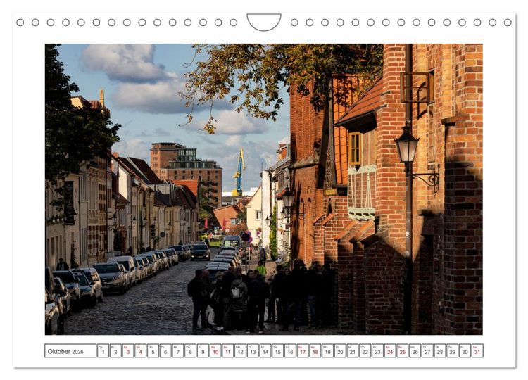Produktbild: Unser sch&ouml;nes Wismar (Wandkalender 2026 DIN A4 quer), CALVENDO Monatskalender