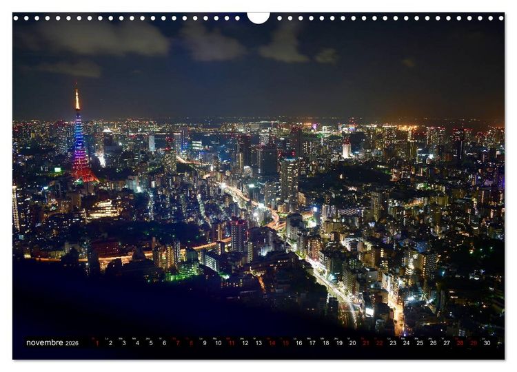 Produktbild: Les couleurs de Tokyo (Calendrier mural 2026 DIN A3 vertical), CALVENDO calendrier mensuel