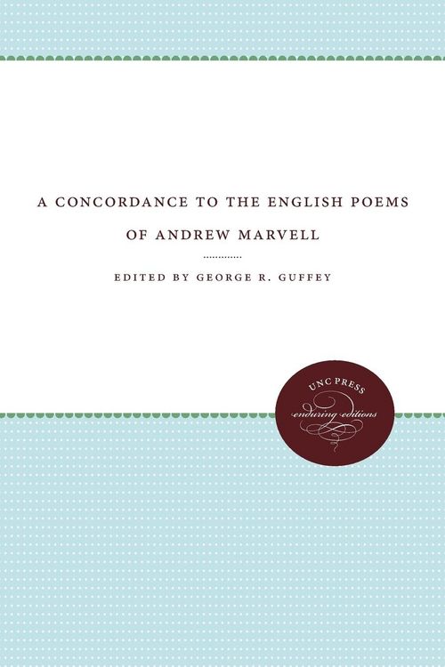 Produktbild: A Concordance to the English Poems of Andrew Marvell