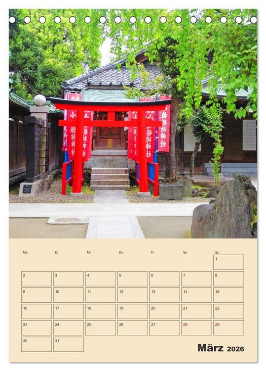 Produktbild: Tokio - Terminplaner (Tischkalender 2026 DIN A5 hoch), CALVENDO Monatskalender