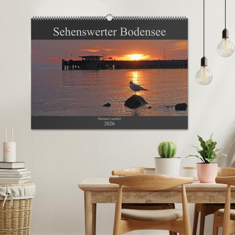 Produktbild: Sehenswerter Bodensee (Wandkalender 2026 DIN A2 quer), CALVENDO Monatskalender