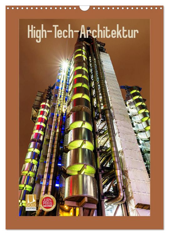 Produktbild: High-Tech-Architektur (Wandkalender 2026 DIN A3 hoch), CALVENDO Monatskalender