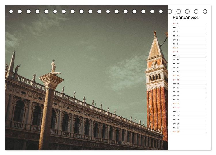 Produktbild: Traumstadt Venedig (Tischkalender 2026 DIN A5 quer), CALVENDO Monatskalender