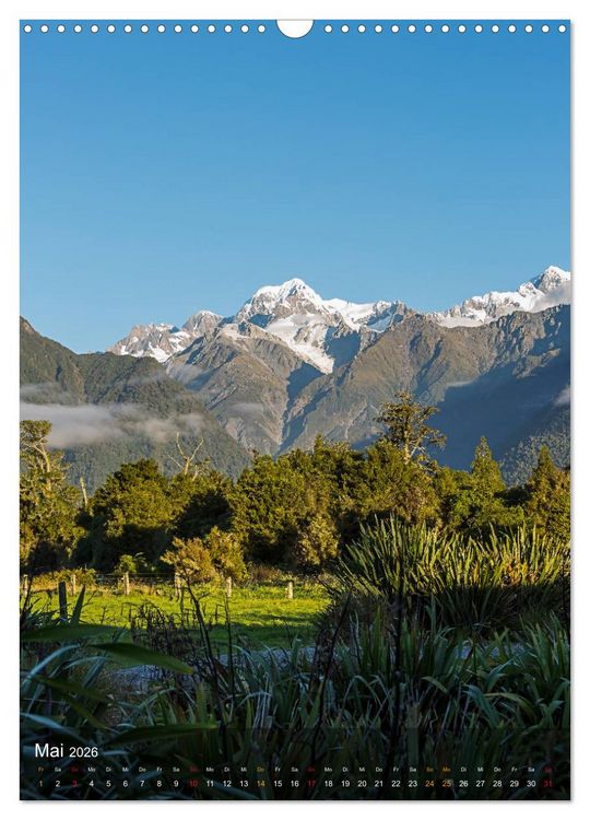 Produktbild: Naturparadies Neuseeland (Wandkalender 2026 DIN A3 hoch), CALVENDO Monatskalender