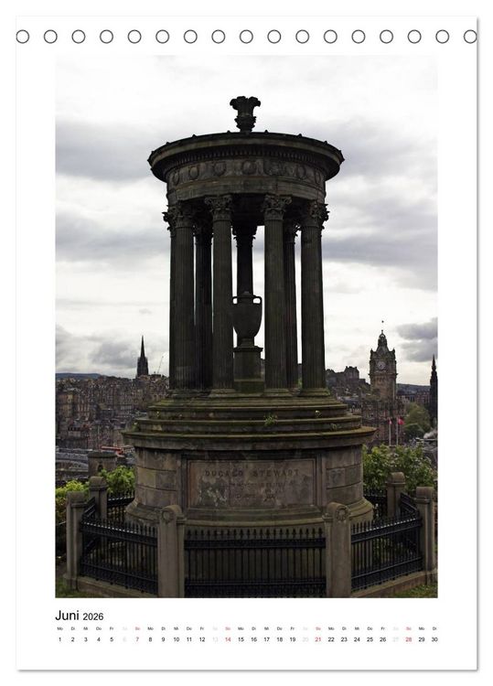 Produktbild: Edinburgh - Stadtansichten (Tischkalender 2026 DIN A5 hoch), CALVENDO Monatskalender