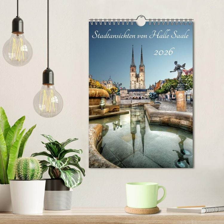 Produktbild: Stadtansichten von Halle Saale 2026 (Wandkalender 2026 DIN A4 hoch), CALVENDO Monatskalender