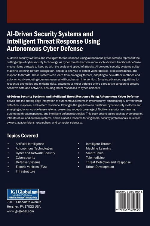 Produktbild: AI-Driven Security Systems and Intelligent Threat Response Using Autonomous Cyber Defense