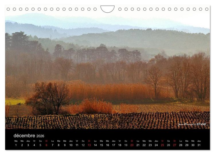 Produktbild: La vall&eacute;e de la C&eacute;ze Gard (Calendrier mural 2026 DIN A4 vertical), CALVENDO calendrier mensuel