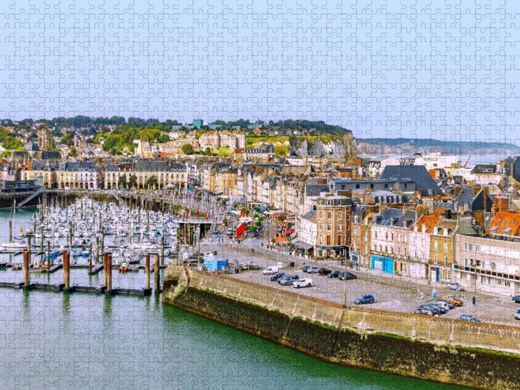 Produktbild: CALVENDO Puzzle Hafen Port Plaisance in Dieppe | 1000 Teile Lege-Gr&ouml;&szlig;e 64x48cm Foto-Puzzle f&uuml;r gl&uuml;ckliche Stunden