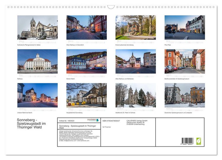 Produktbild: Sonneberg - Spielzeugstadt im Th&uuml;ringer Wald (Wandkalender 2026 DIN A2 quer), CALVENDO Monatskalender