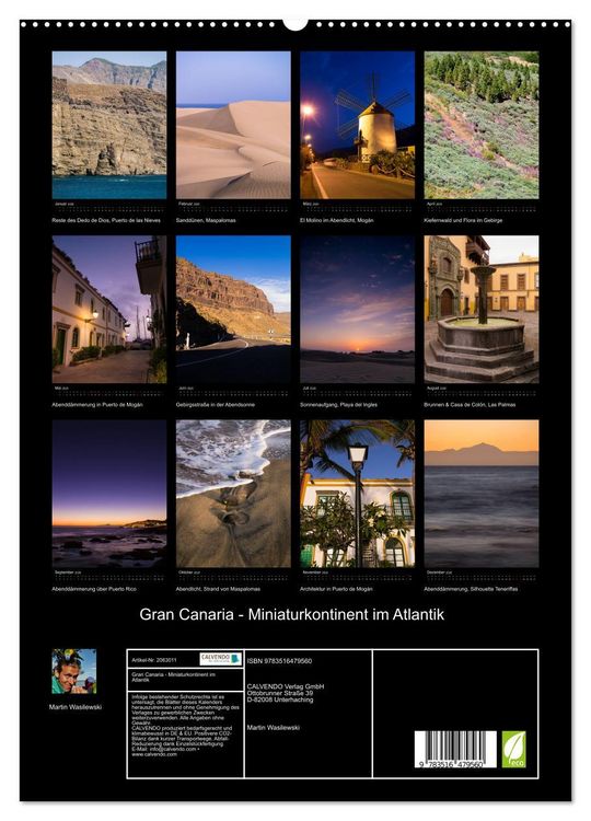 Produktbild: Gran Canaria - Miniaturkontinent im Atlantik (hochwertiger Premium Wandkalender 2026 DIN A2 hoch), Kunstdruck in Hochglanz