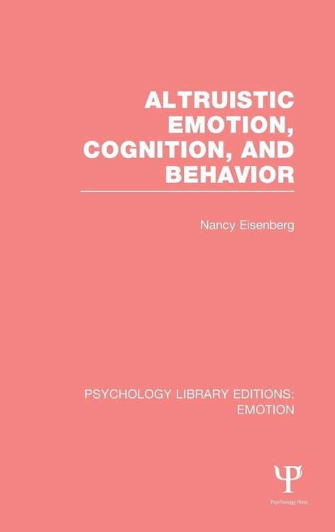 Produktbild: Altruistic Emotion, Cognition, and Behavior