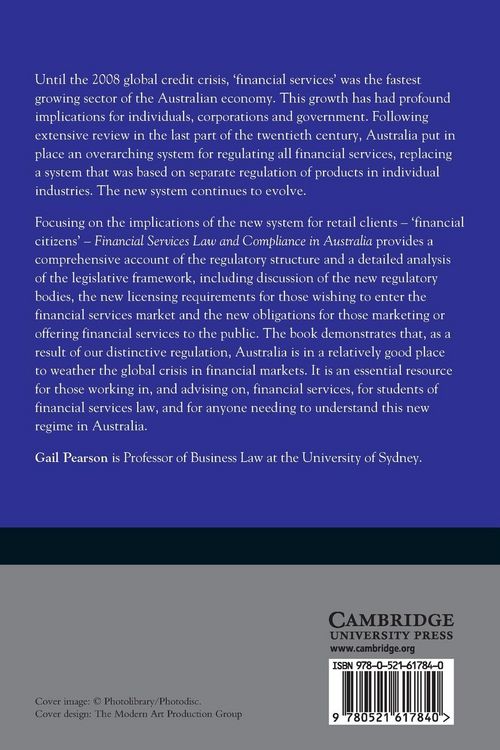Produktbild: Financial Services Law and Compliance in Australia