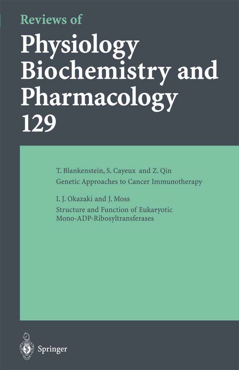 Produktbild: Reviews of Physiology, Biochemistry and Pharmacology