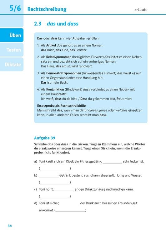 Produktbild: PONS Das gro&szlig;e &Uuml;bungsbuch Rechtschreibung und Zeichensetzung 5.-10. Klasse