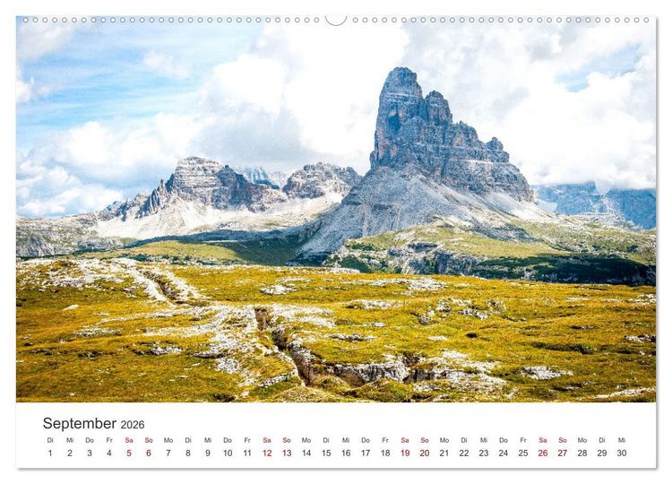 Produktbild: S&uuml;dtirol - Entlang der italienischen Alpen. (Wandkalender 2026 DIN A2 quer), CALVENDO Monatskalender