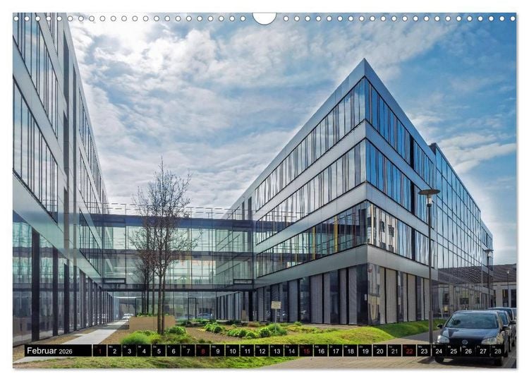 Produktbild: Mannheim Modern. Zeitgen&ouml;ssische Architektur in der Quadratestadt. (Wandkalender 2026 DIN A3 quer), CALVENDO Monatskalender