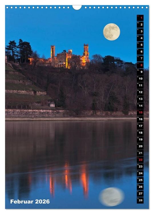 Produktbild: Dresden bei Nacht (Wandkalender 2026 DIN A3 hoch), CALVENDO Monatskalender