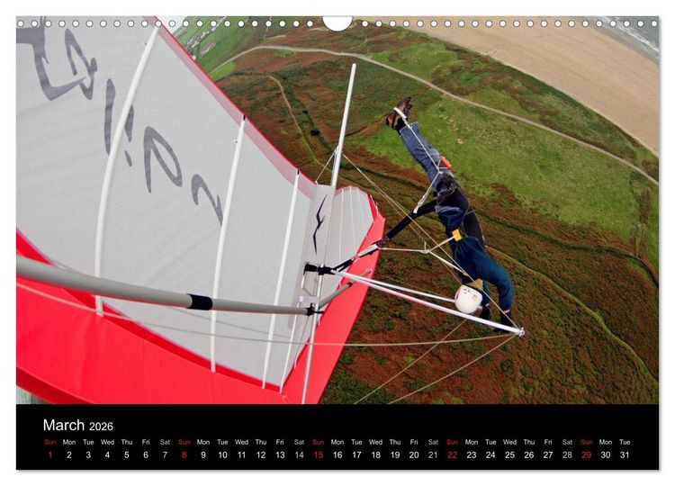 Produktbild: Hang gliding at Rhossili (Wall Calendar 2026 DIN A3 landscape), CALVENDO 12 Month Wall Calendar