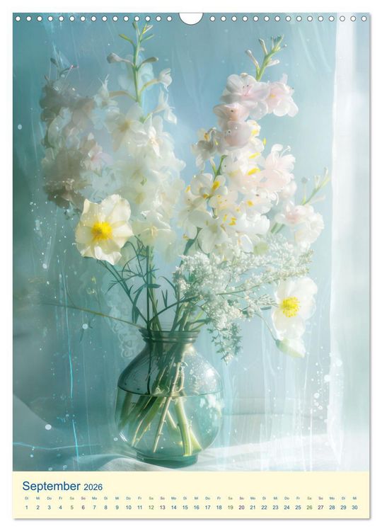 Produktbild: Blumen in zauberhaftem Licht (Wandkalender 2026 DIN A3 hoch), CALVENDO Monatskalender