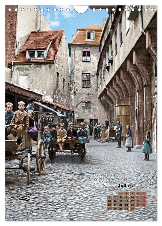 Produktbild: Alt Berlin nach Heinrich Zille in Farbe (Wandkalender 2026 DIN A4 hoch), CALVENDO Monatskalender