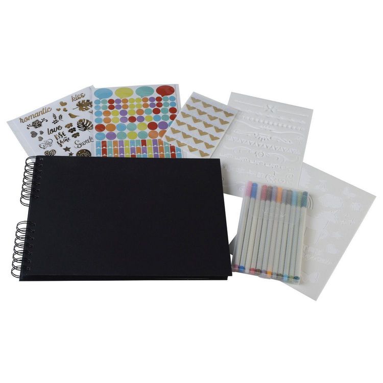 Produktbild: Set Scrapbooking mit Fotoalbum 32x22 cm, SCRAP ADDICT