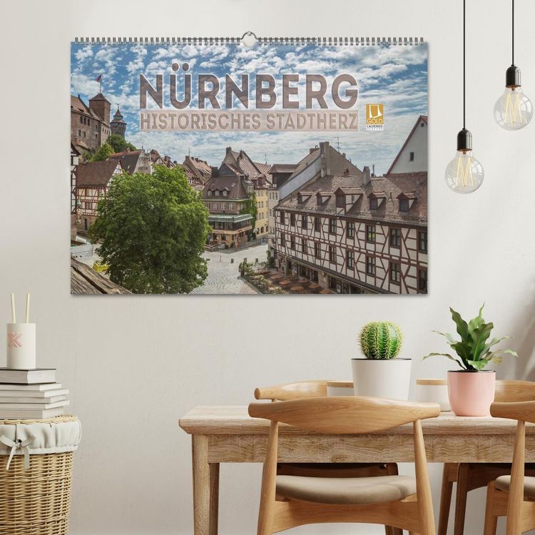 Produktbild: N&Uuml;RNBERG Historisches Stadtherz (Wandkalender 2026 DIN A2 quer), CALVENDO Monatskalender