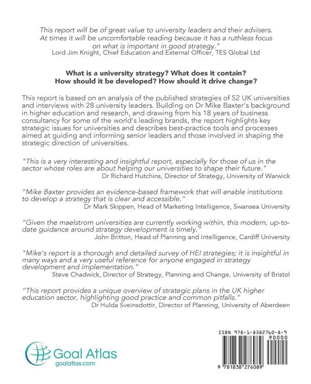 Produktbild: University Strategy 2020