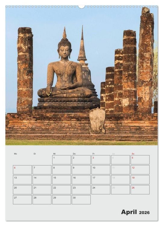 Produktbild: BUDDHA - Das sanfte L&auml;cheln (hochwertiger Premium Wandkalender 2026 DIN A2 hoch), Kunstdruck in Hochglanz