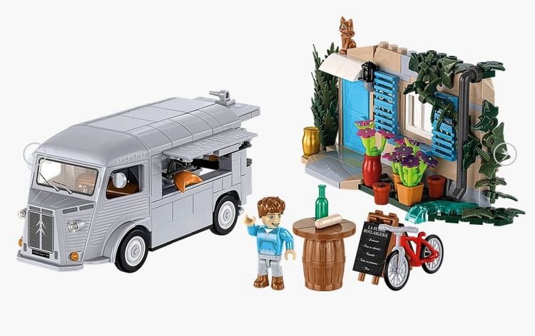 Produktbild: COBI Action Town 24633 - Citro&euml;n Typ H La Petite Boulangerie, Ma&szlig;stab 1:35, 397 Klemmbausteine/2 Figuren