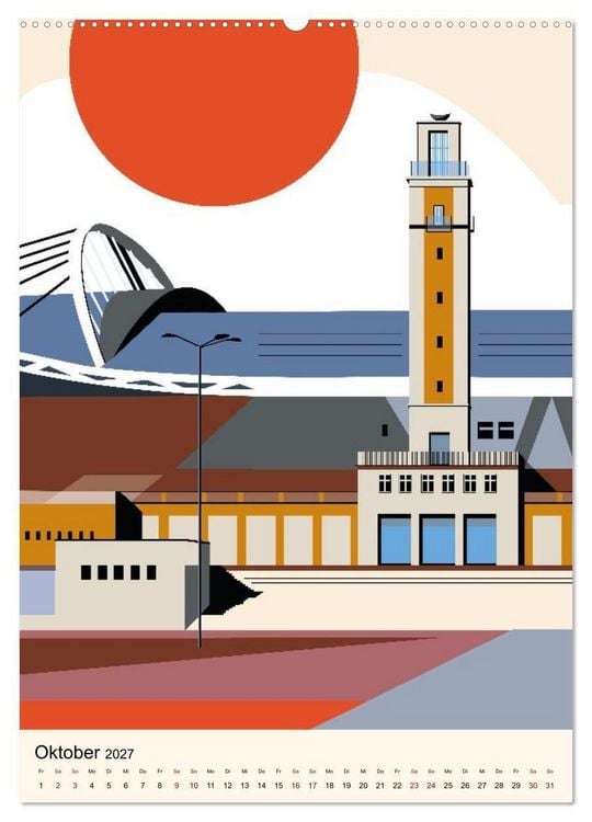 Produktbild: LEIPZIG URBAN (Wandkalender 2027 DIN A2 hoch), CALVENDO Monatskalender