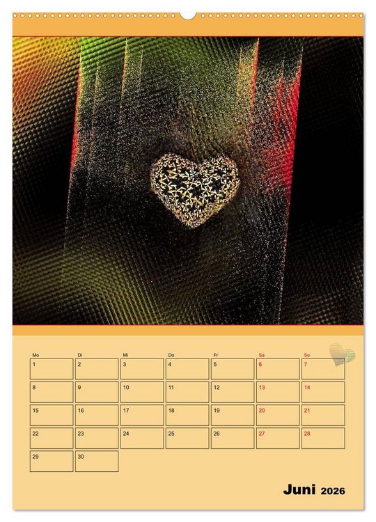 Produktbild: Ganz viel Herz (hochwertiger Premium Wandkalender 2026 DIN A2 hoch), Kunstdruck in Hochglanz