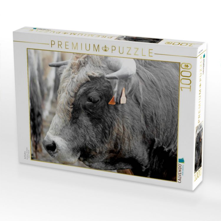 Produktbild: CALVENDO Puzzle Bull Aubrac | 1000 Teile Lege-Gr&ouml;&szlig;e 64x48cm Foto-Puzzle f&uuml;r gl&uuml;ckliche Stunden