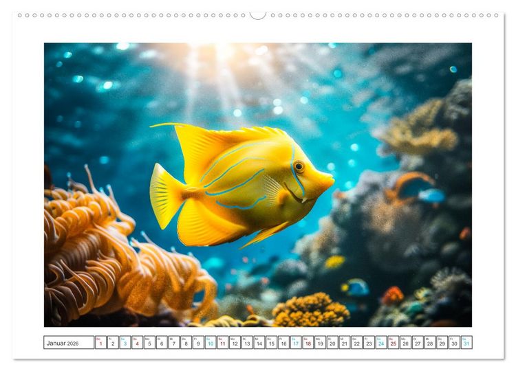 Produktbild: Exotische Fische (Wandkalender 2026 DIN A2 quer), CALVENDO Monatskalender